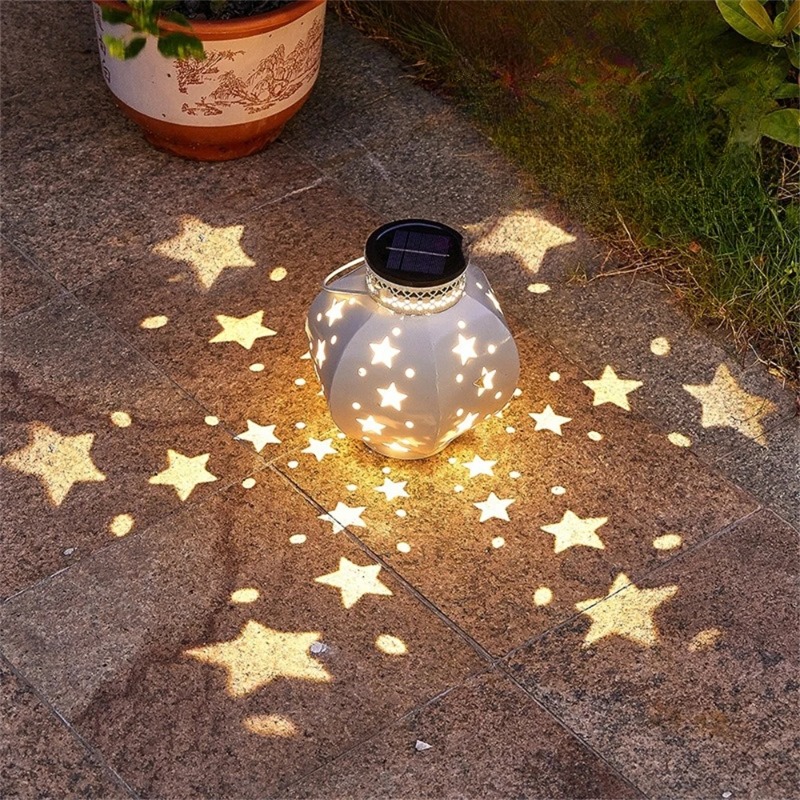 Outdoor Lighting Lumen - Garten-Sternprojektor-Lampe Hängende Solarleuchten für Außen Hängende