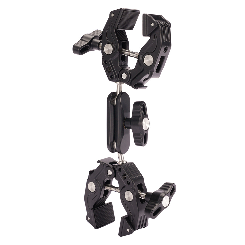 Umbrella Led Clip - 2026 Doppel-Metall-Superklemme mit Gelenkarm und Cold
