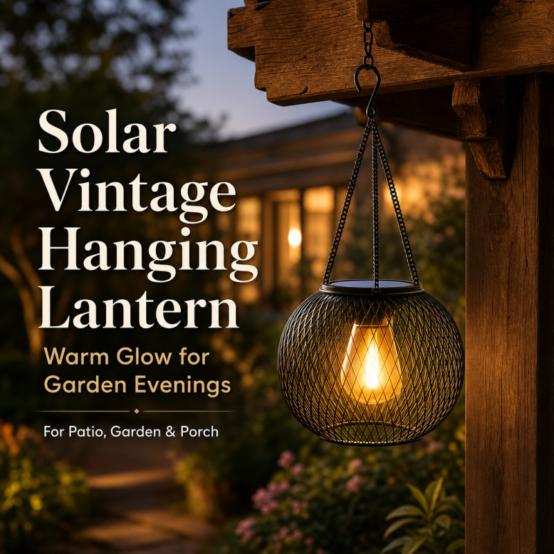 Outdoor Lighting Lumen - Solarbetriebene LED-Hänge-Bodenlampe für Außenbereich, Ausgehöhlte Garten-Landschaftsbeleuchtung,