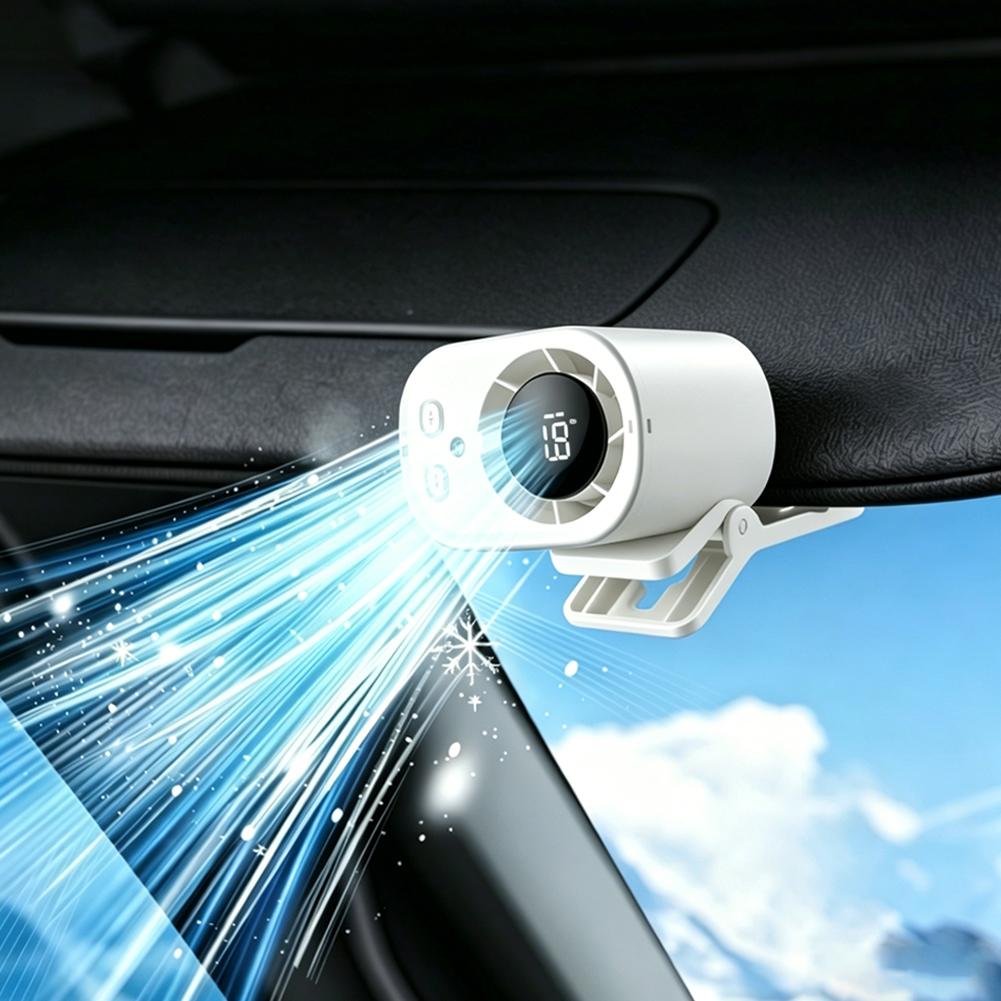Umbrella Led Clip - Freihändiger Kühlungs-Auto-Clip-Ventilator, USB-wiederaufladbar, tragbar, geräuscharm, mit
