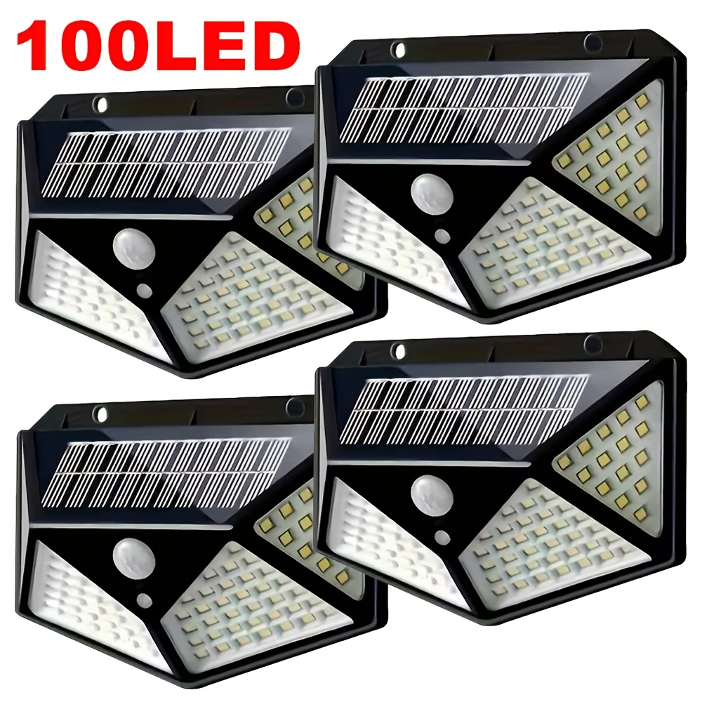 Outdoor Lighting Sensor - 100 LED Solar-Gartenleuchte für Außenbereich mit