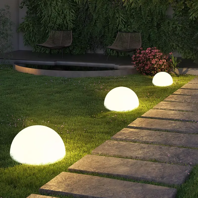 Outdoor Lighting Ground Fixtures - Moderne Solar-Rasenleuchte IP65 Wasserdicht Outdoor LED-Landschaftsbeleuchtung