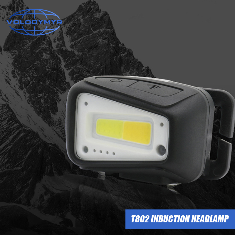Motion Sensor Outdoor - VOLODYMYR Wasserdichte COB-LED-Stirnlampe mit Bewegungssensor, Arbeitsleuchte