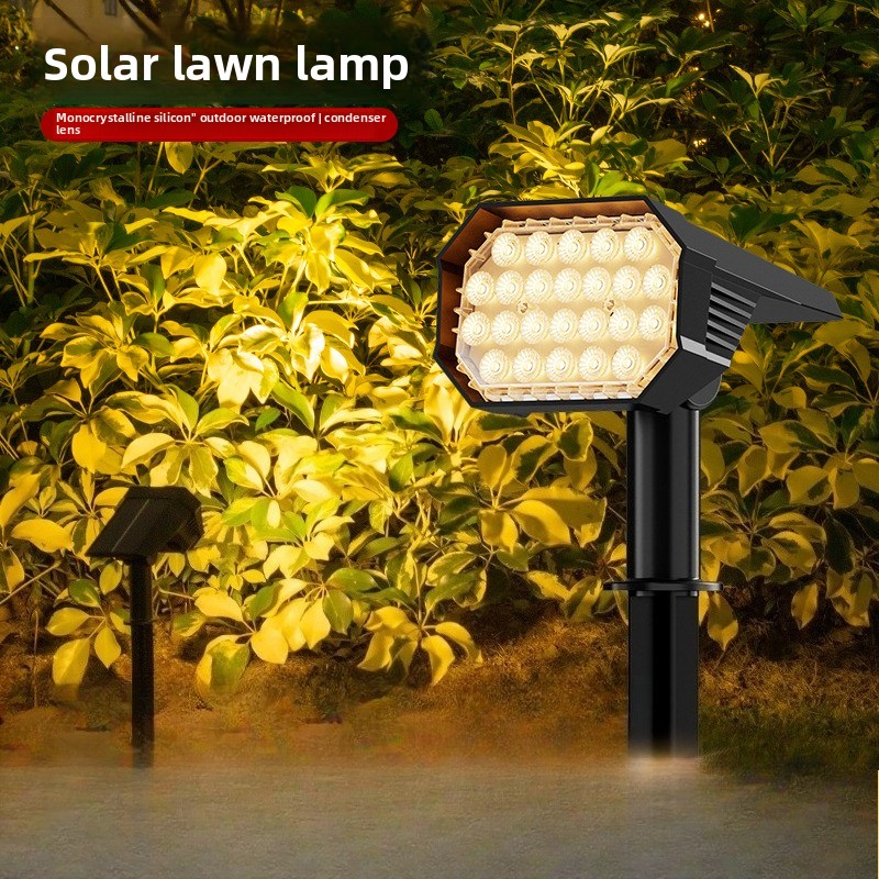 Outdoor Lighting Ground Fixtures - 2026 Solar-Gartenleuchte mit Bodenstecker, automatischem Sensor,
