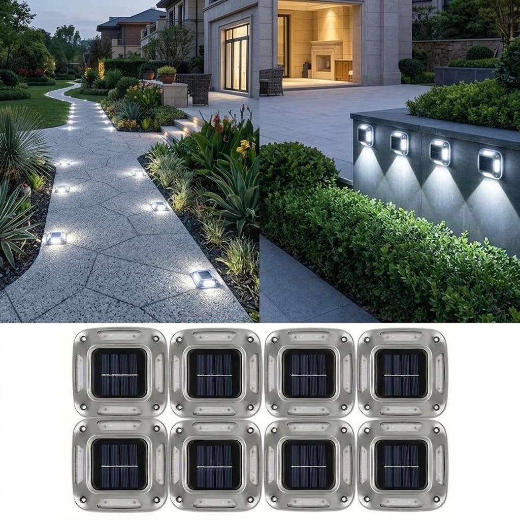 8 Stück Solar-Wegeleuchten für – Outdoor Lighting Ground Fixtures Bewertung und Preis