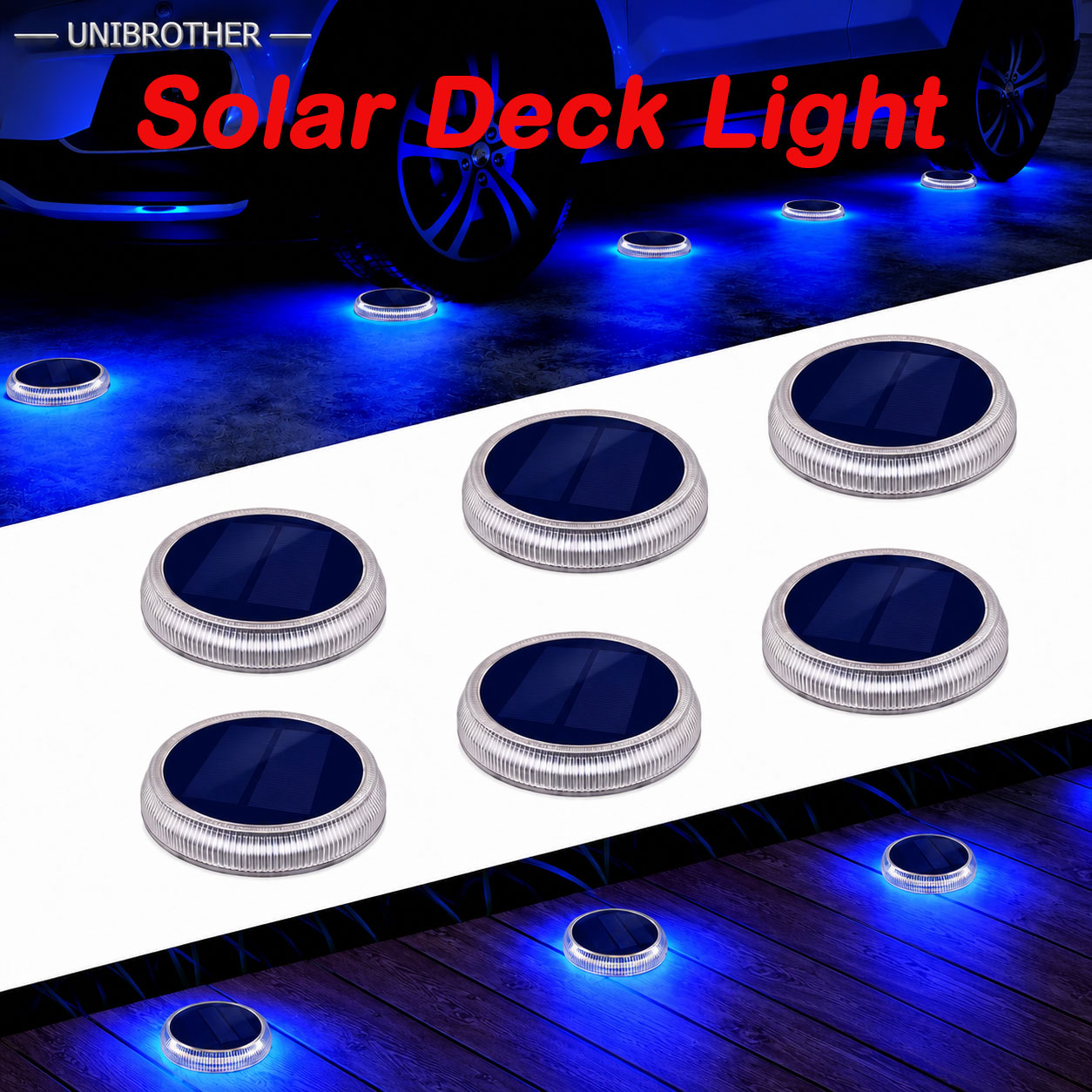 24 LED Solar-Deckleuchte IP68  – Outdoor Lighting Ground Fixtures Bewertung und Preis