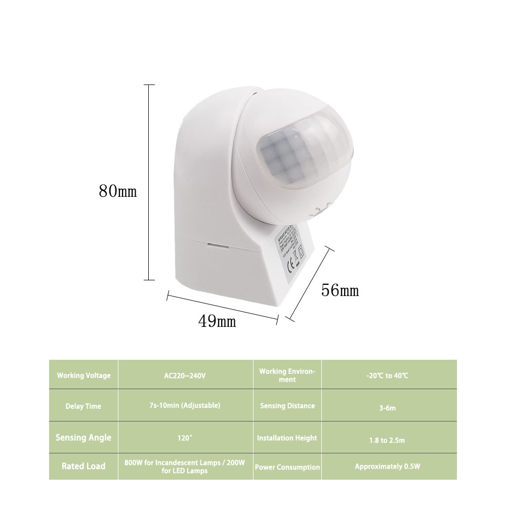220V Outdoor Wasserdichter Wan – Motion Sensor Outdoor Bewertung und Preis