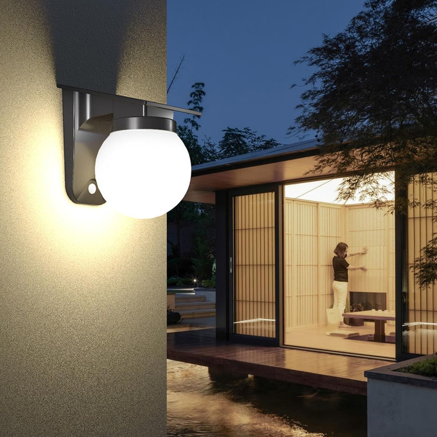 Solar-Kugel-Wandleuchten für d – Outdoor Lighting With Outlet Bewertung und Preis