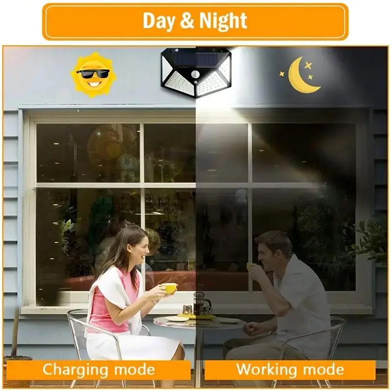 100 LED Solar-Gartenleuchte fü – Outdoor Lighting Sensor Bewertung und Preis