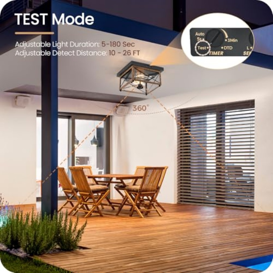 Außen-Deckenleuchte mit Bewegu – Outdoor Lighting Sensor Bewertung und Preis