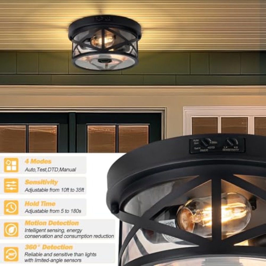 Deckenleuchte mit Bewegungsmel – Outdoor Lighting Sensor Bewertung und Preis