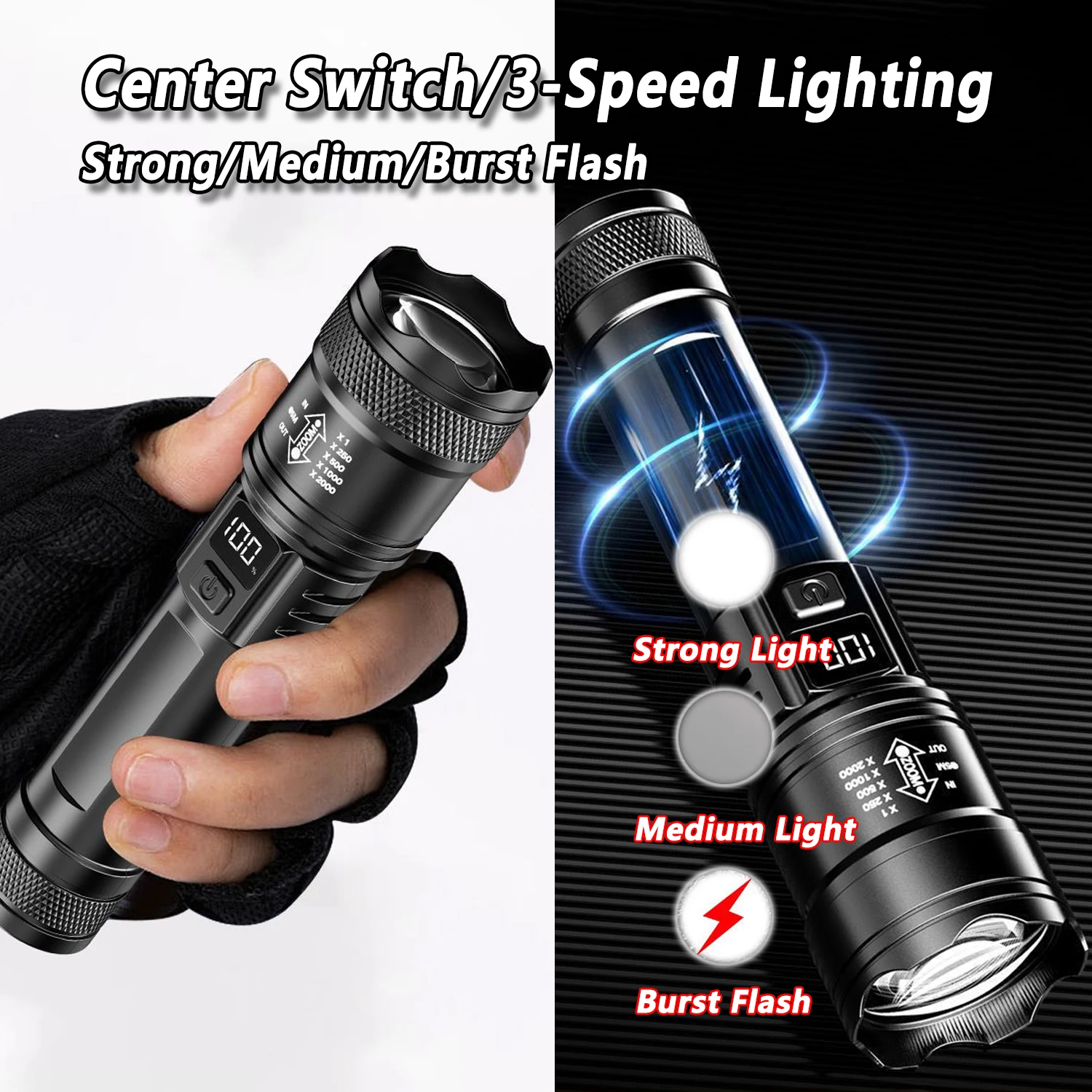 Ultrahelle LED-Taschenlampe, 2 – Outdoor Lighting Lumen Bewertung und Preis