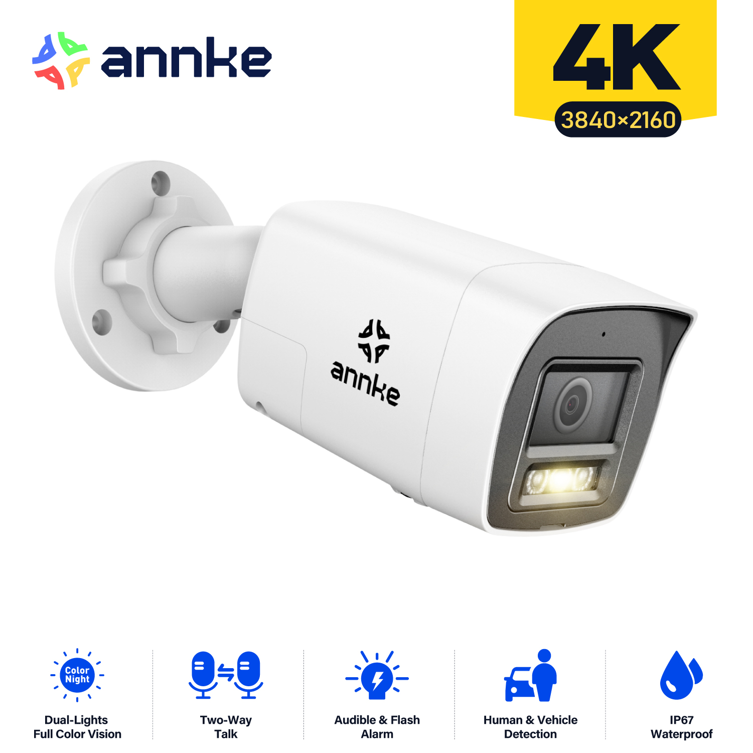 Annke 8MP 4K HD IP-Sicherheits – Outdoor Lighting Under Roof Bewertung und Preis