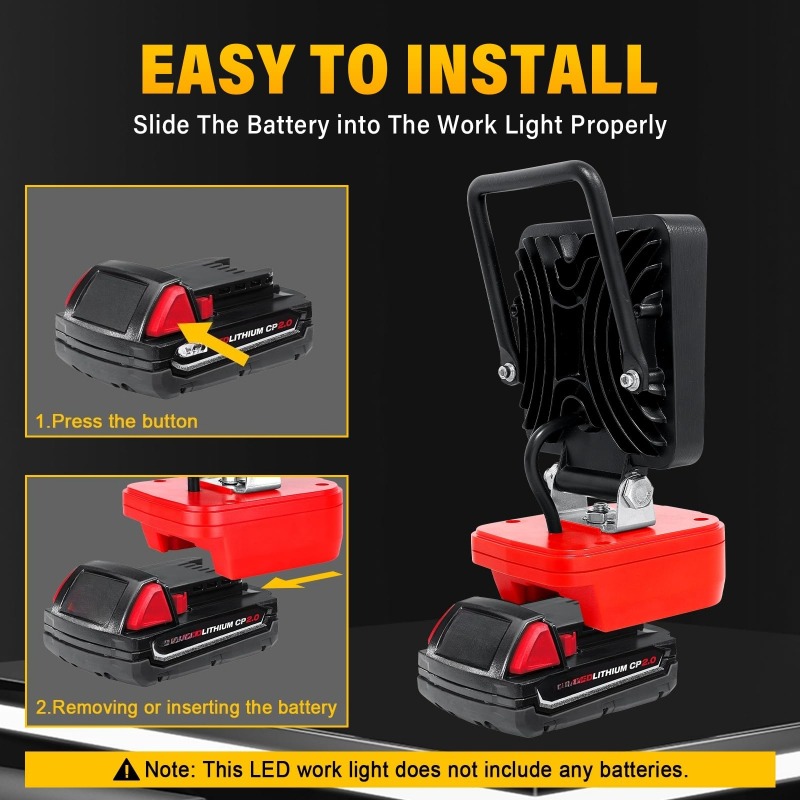 Tragbarer Baustellen-Flutlicht – Outdoor Lighting Milwaukee Bewertung und Preis